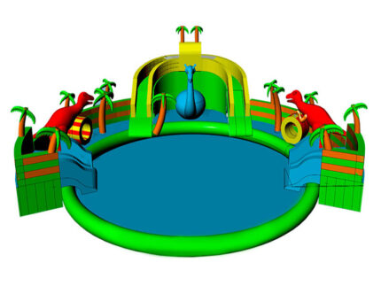 Piscina Hinchable Gigante Dinosaurios