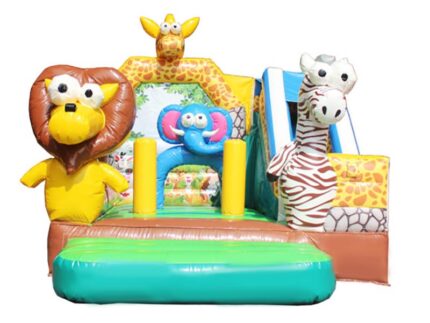 Castillo Hinchable Multijuego Zoo