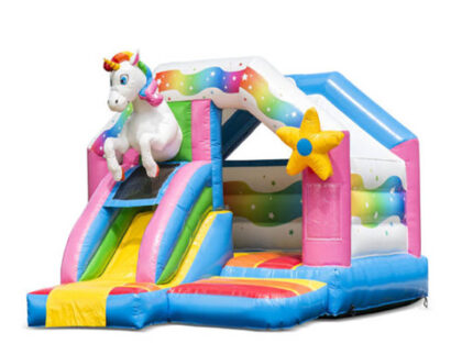 Castillo Hinchable Multijuego Unicornio