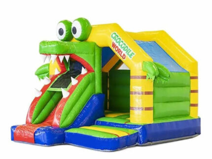 Slide Combo Cocodrilo Castillo Hinchable