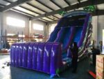 Tobogán Seco Inflable De Doble Carril De Mármol Púrpura - Imagen 5